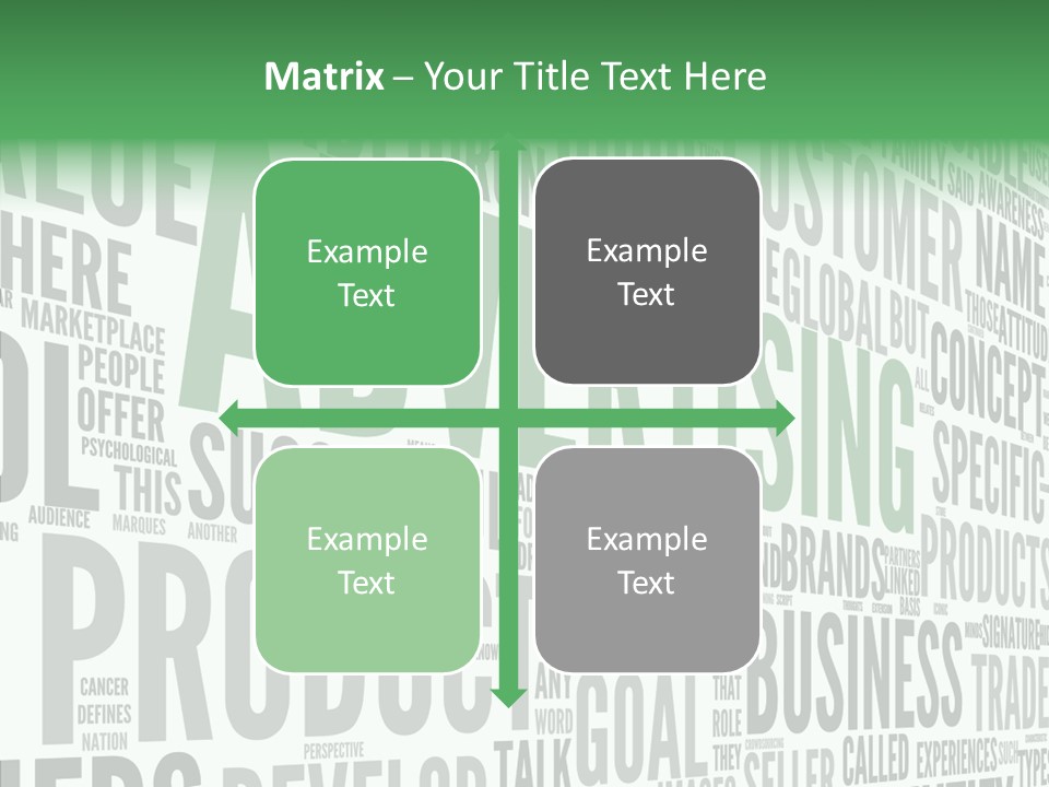 Market Management Symbol PowerPoint Template