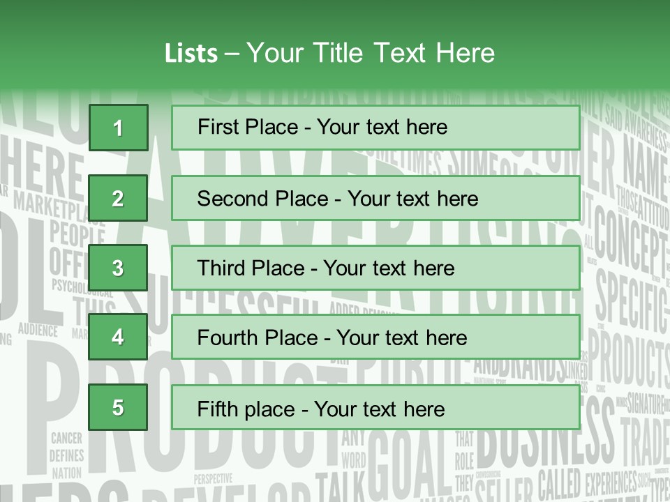Market Management Symbol PowerPoint Template