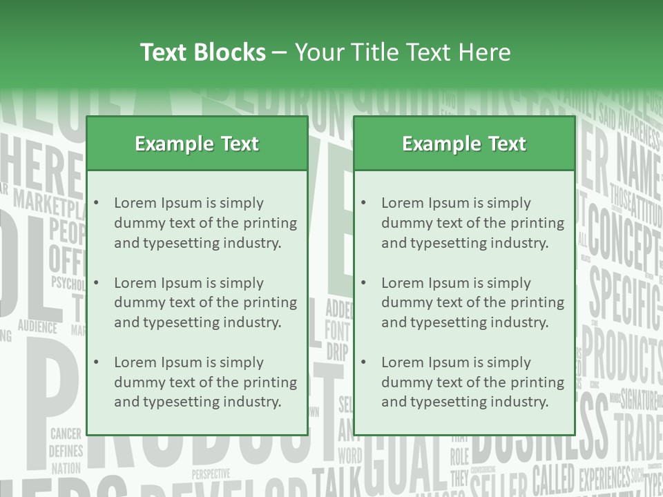 Market Management Symbol PowerPoint Template