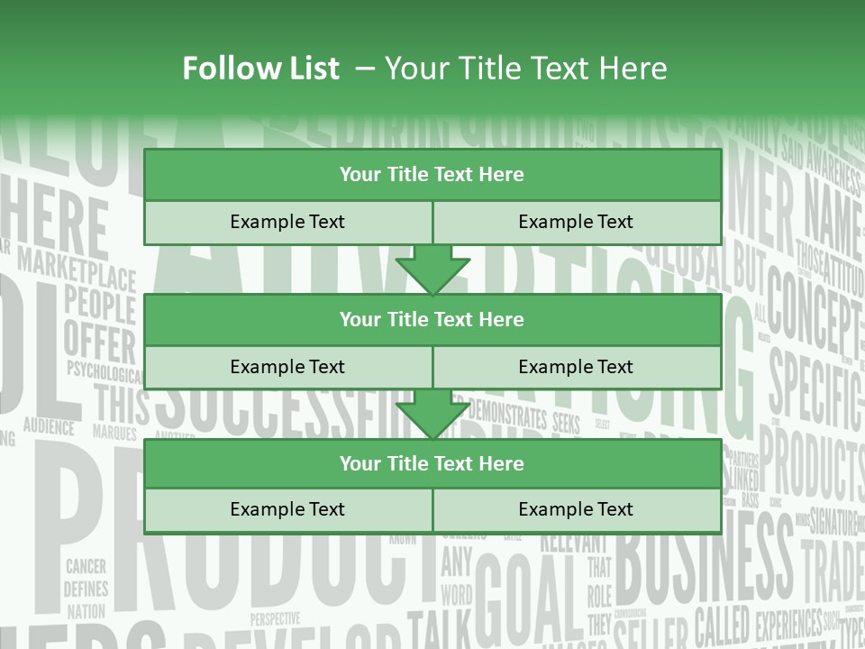 Market Management Symbol PowerPoint Template
