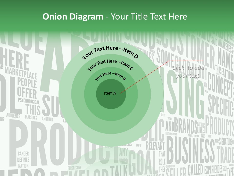 Market Management Symbol PowerPoint Template