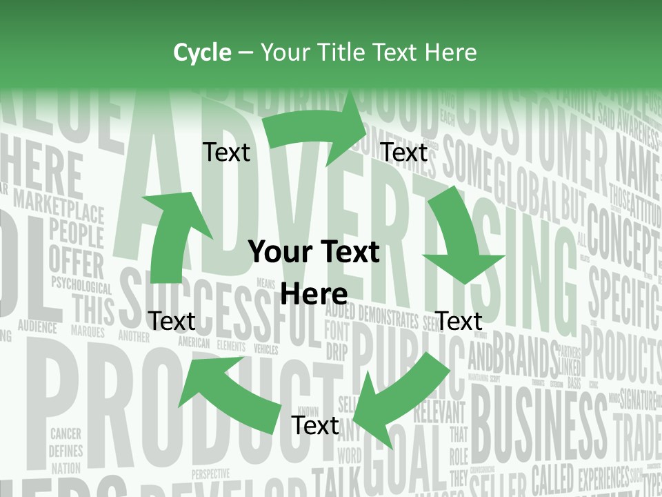 Market Management Symbol PowerPoint Template