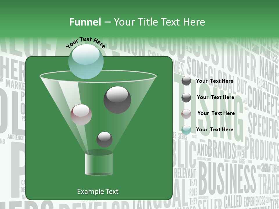 Market Management Symbol PowerPoint Template