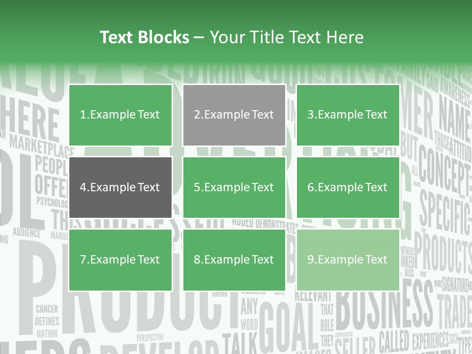Market Management Symbol PowerPoint Template