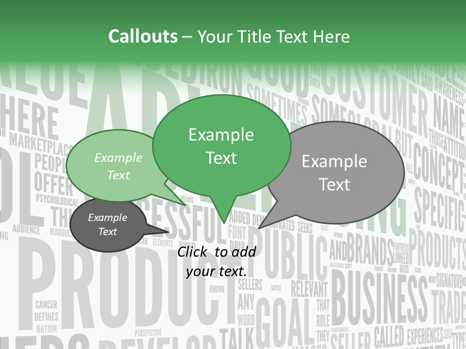 Market Management Symbol PowerPoint Template