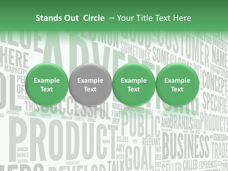 Market Management Symbol PowerPoint Template