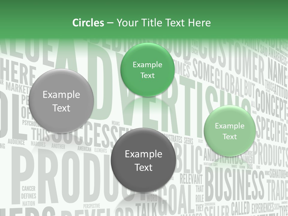 Market Management Symbol PowerPoint Template