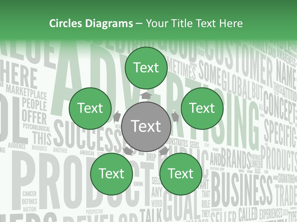 Market Management Symbol PowerPoint Template