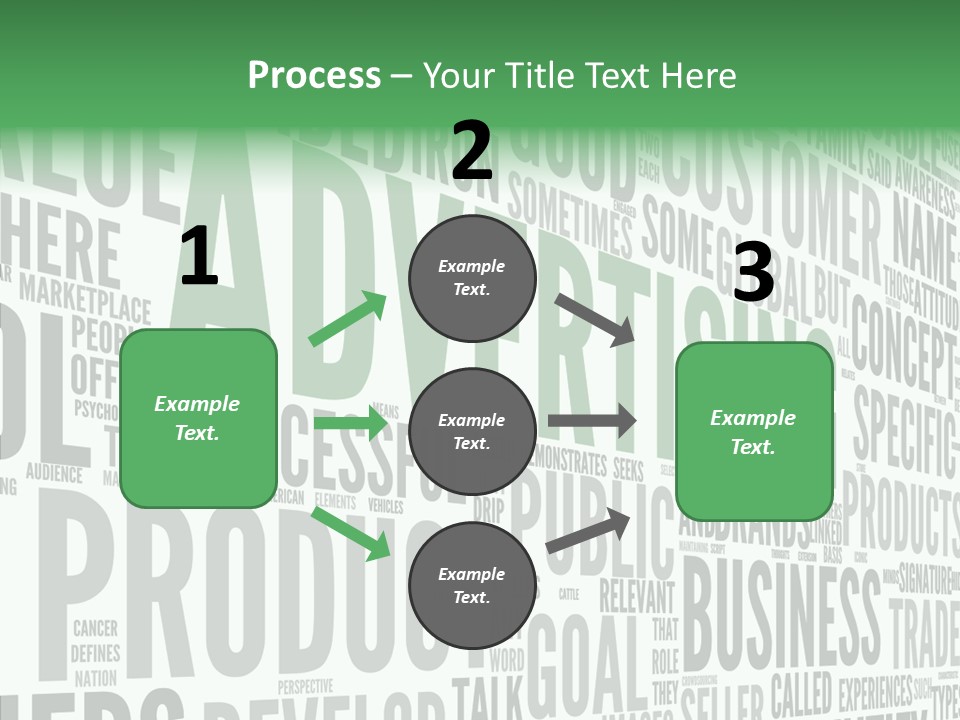 Market Management Symbol PowerPoint Template