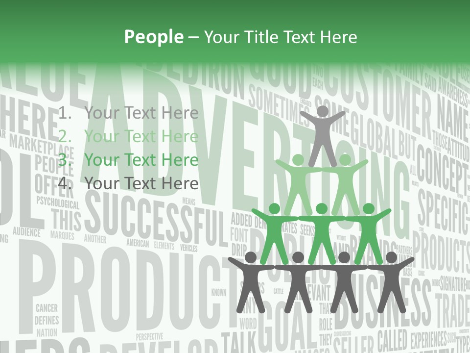 Market Management Symbol PowerPoint Template