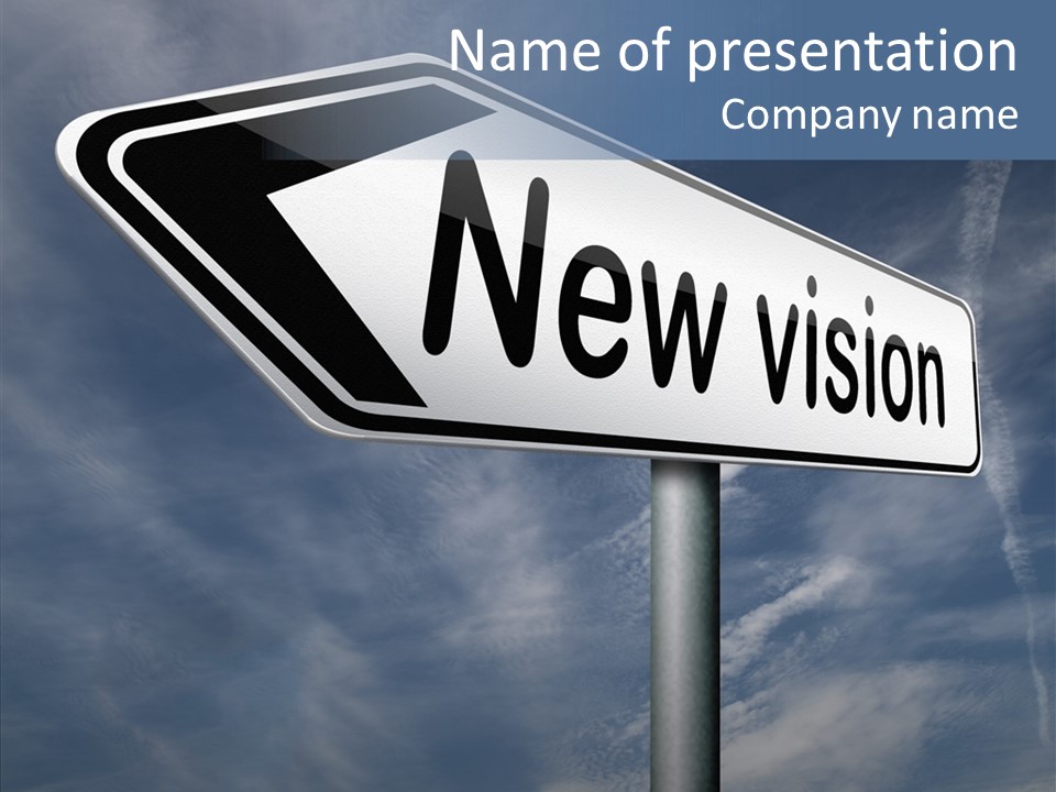 Abstract New Vision View Point PowerPoint Template