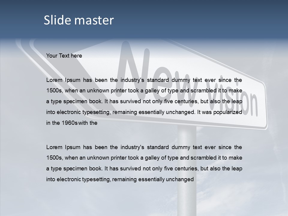 Abstract New Vision View Point PowerPoint Template