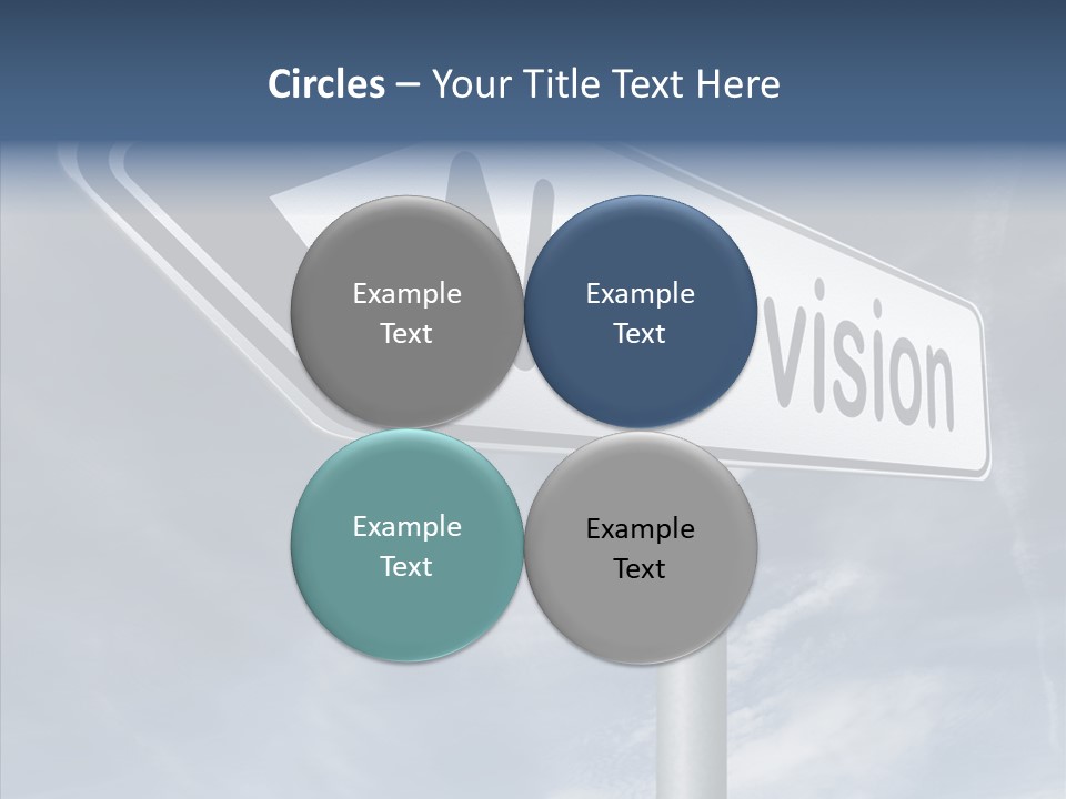 Abstract New Vision View Point PowerPoint Template