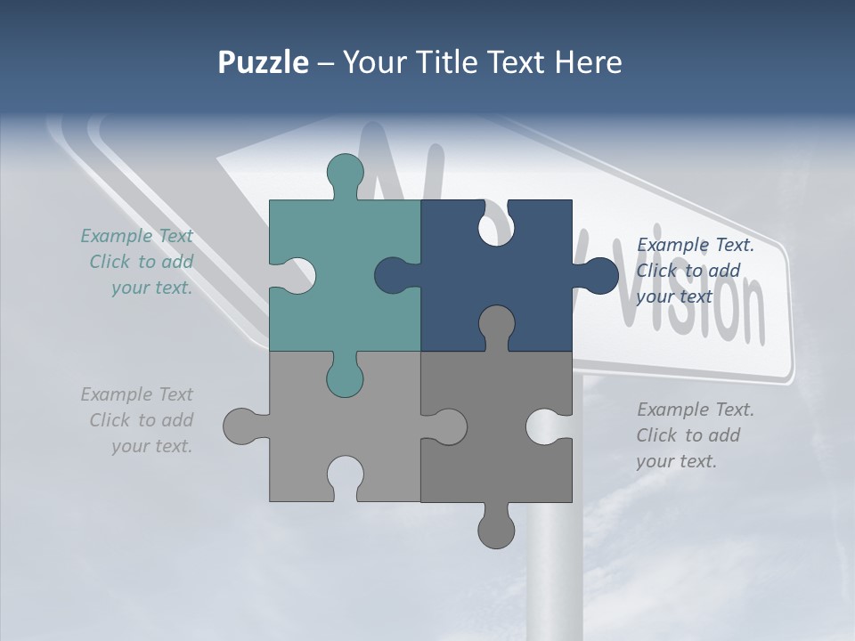 Abstract New Vision View Point PowerPoint Template