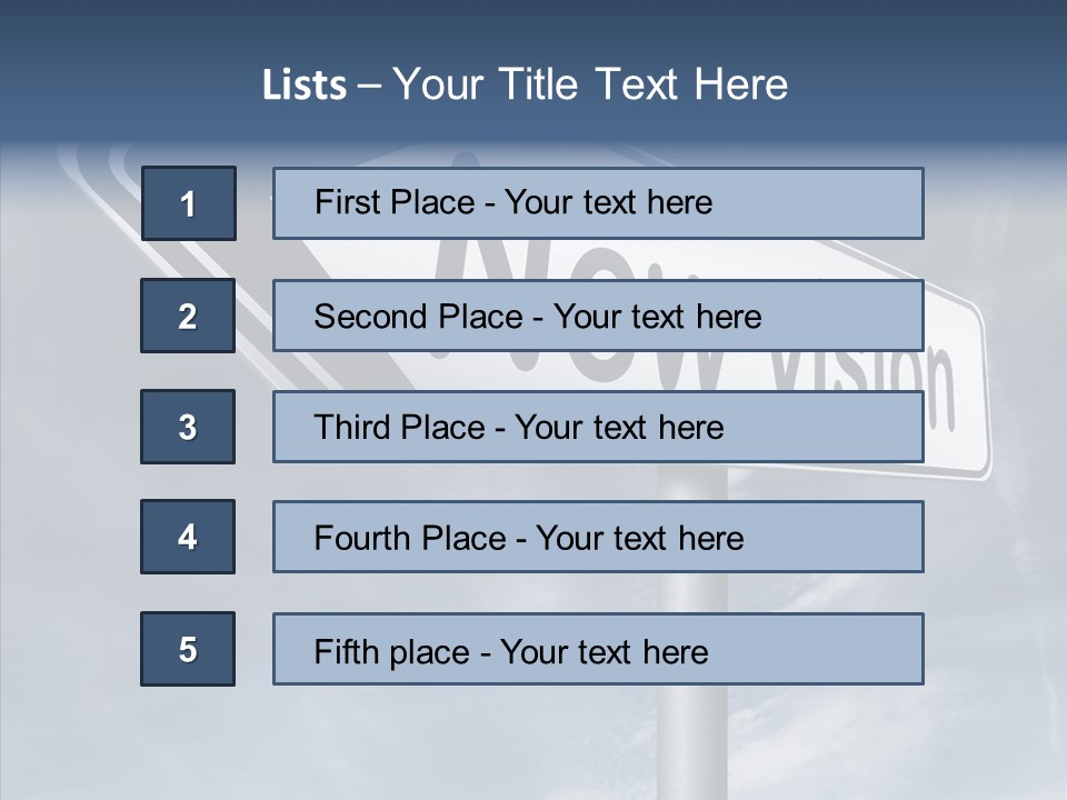 Abstract New Vision View Point PowerPoint Template