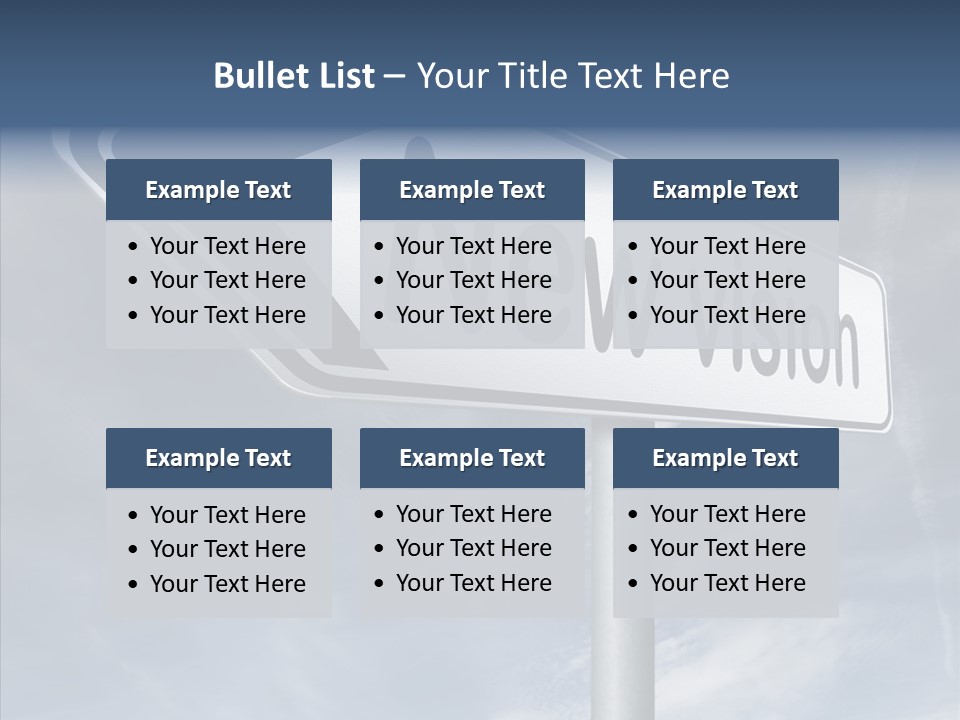 Abstract New Vision View Point PowerPoint Template
