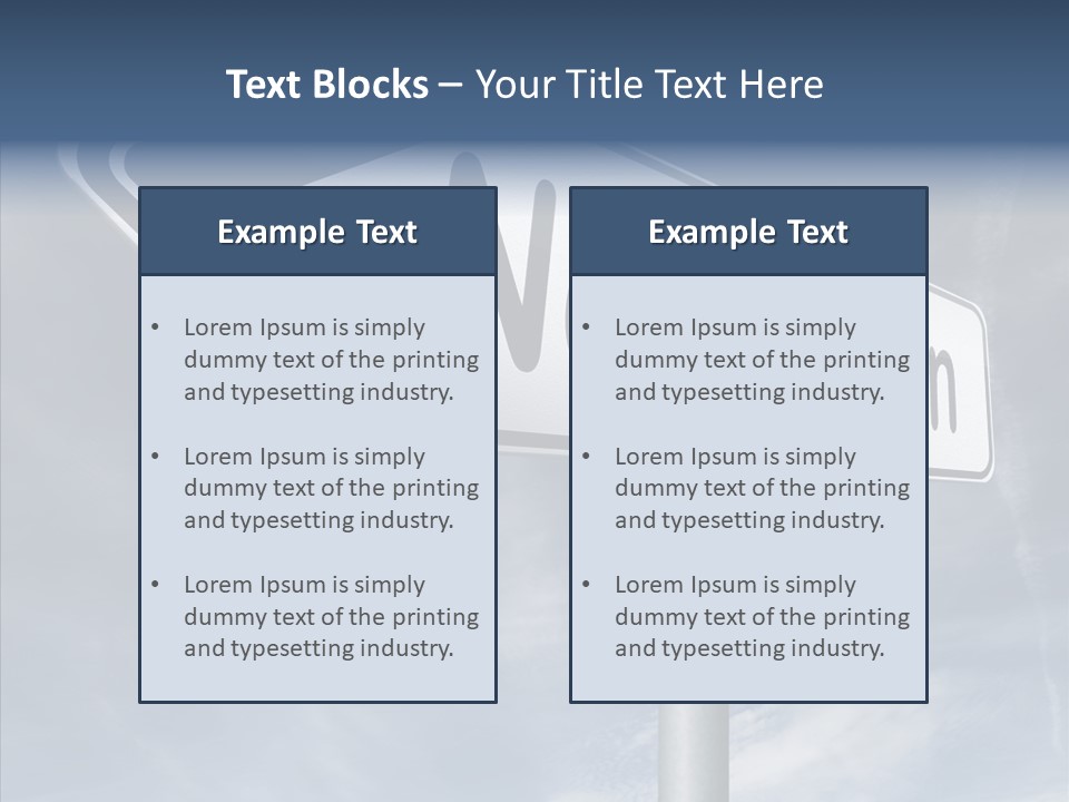 Abstract New Vision View Point PowerPoint Template