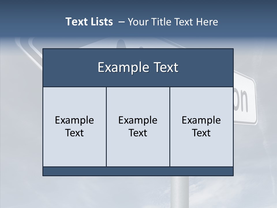 Abstract New Vision View Point PowerPoint Template