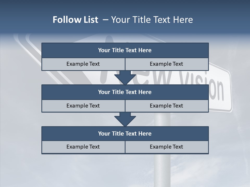 Abstract New Vision View Point PowerPoint Template