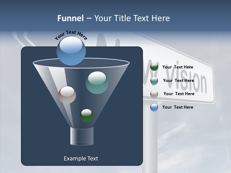 Abstract New Vision View Point PowerPoint Template