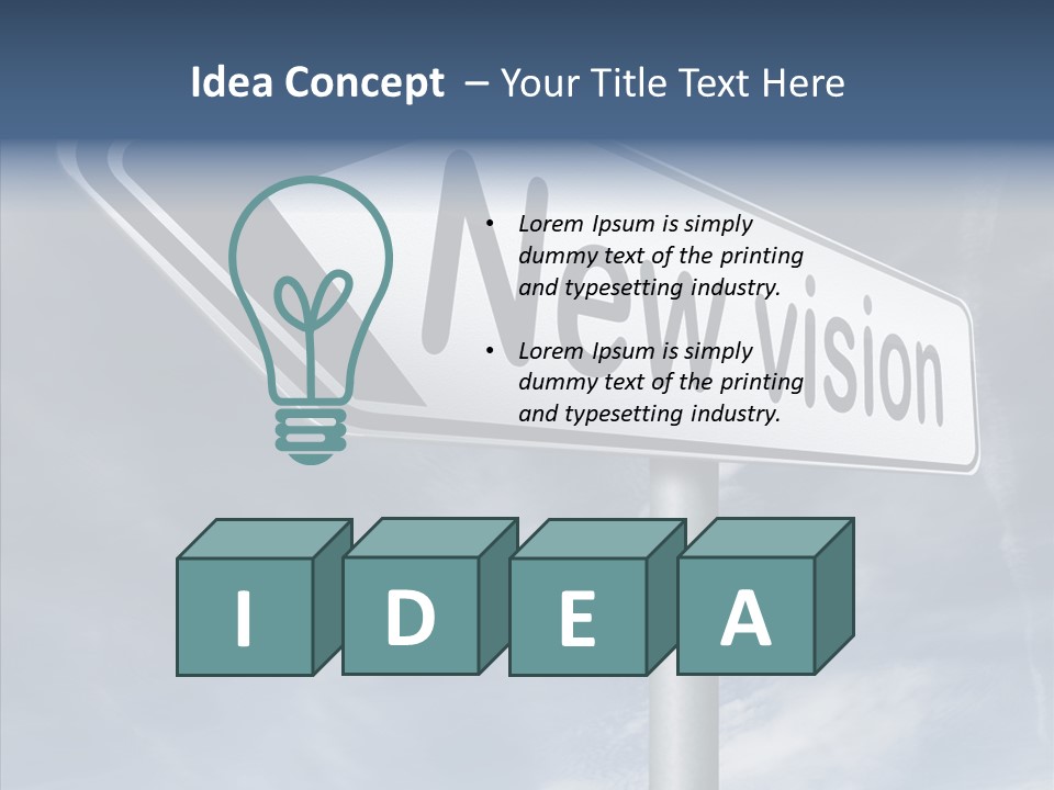 Abstract New Vision View Point PowerPoint Template