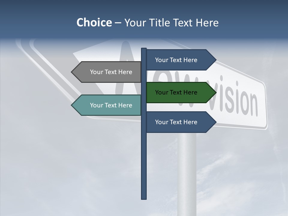 Abstract New Vision View Point PowerPoint Template