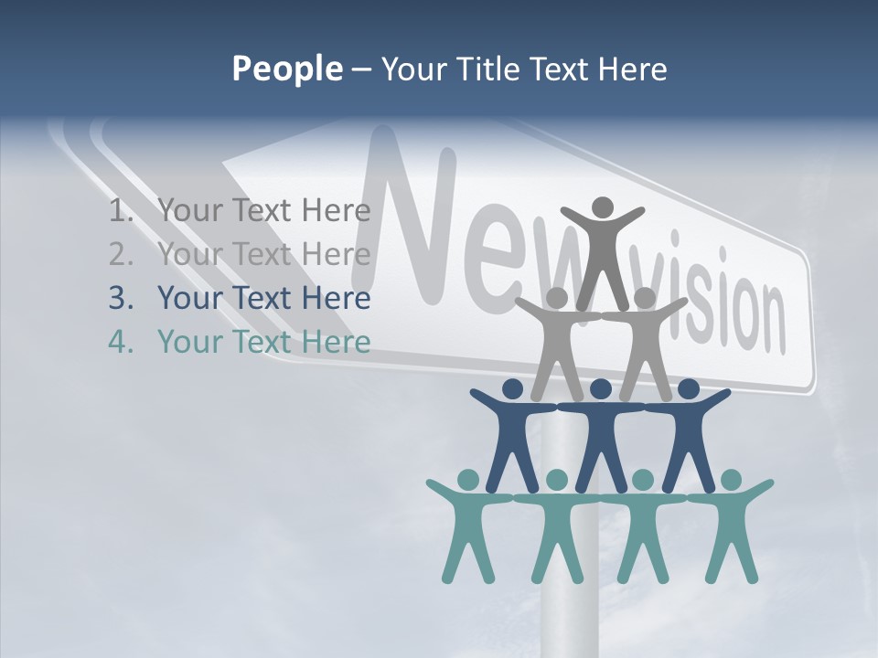 Abstract New Vision View Point PowerPoint Template