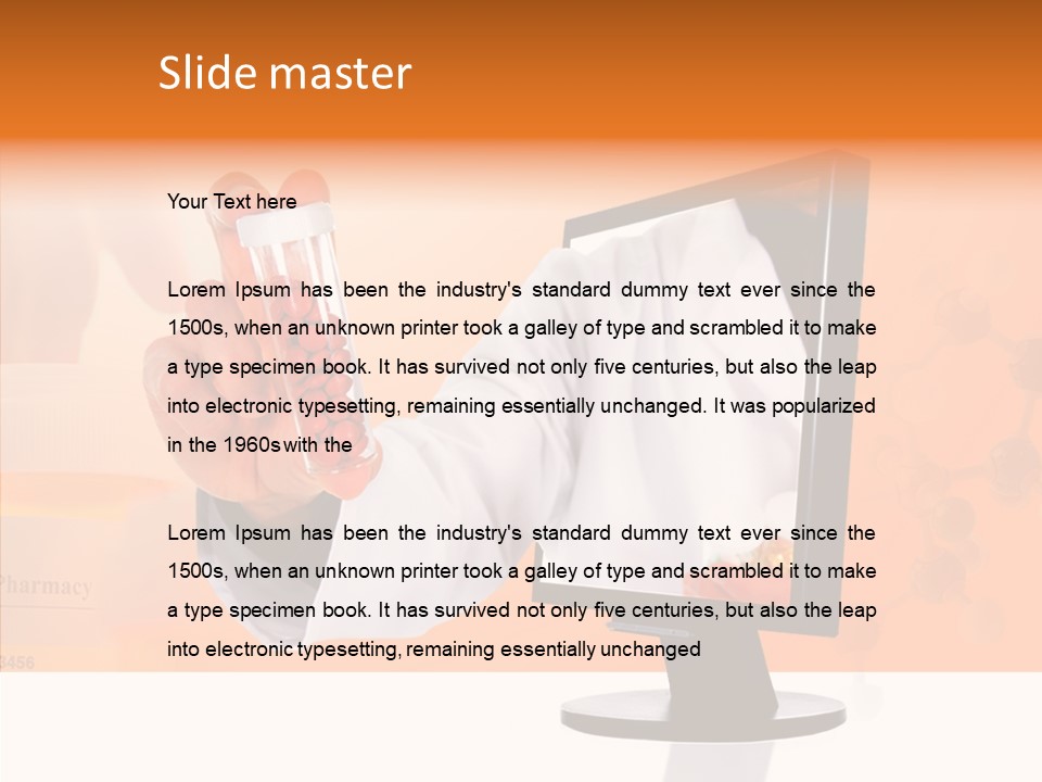 Professional Monitor Prescription PowerPoint Template