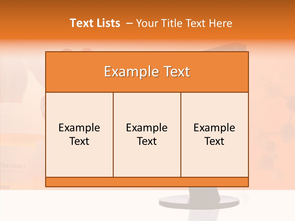 Professional Monitor Prescription PowerPoint Template