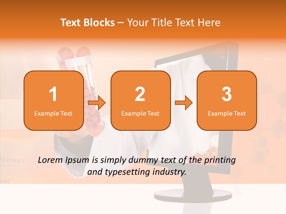 Professional Monitor Prescription PowerPoint Template
