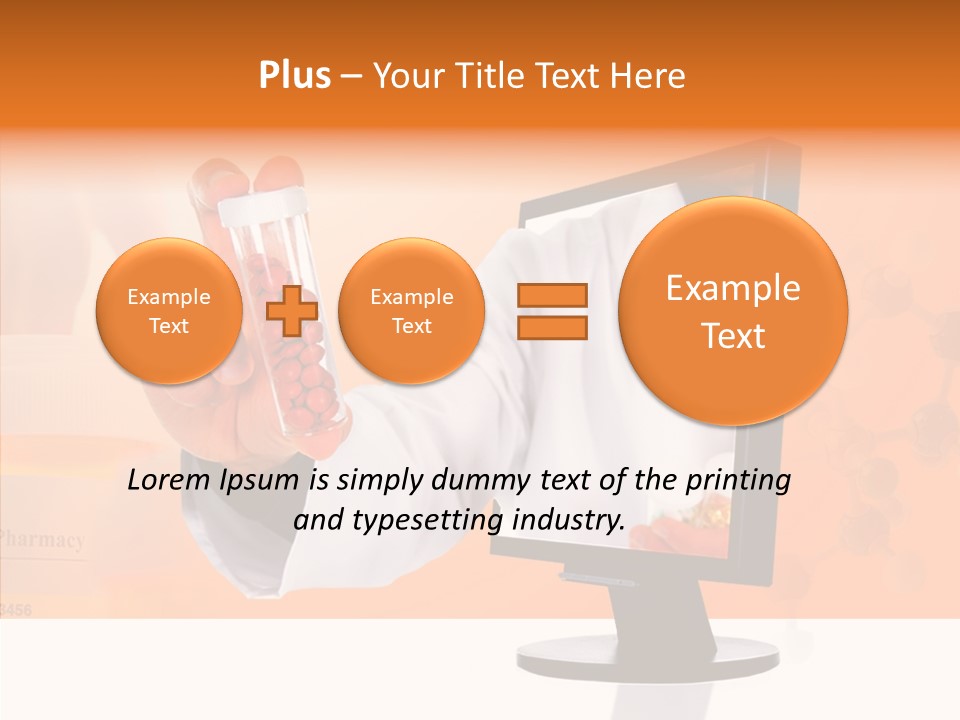 Professional Monitor Prescription PowerPoint Template