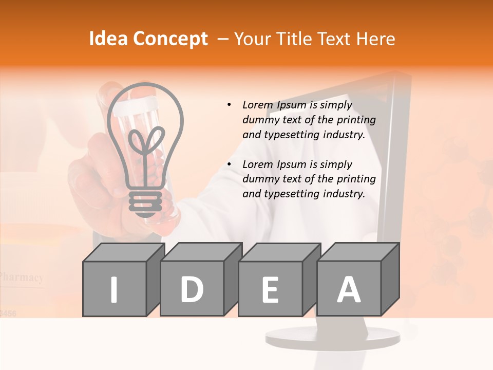 Professional Monitor Prescription PowerPoint Template