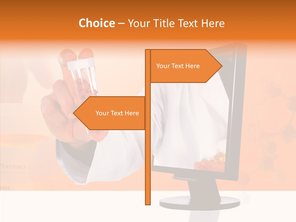 Professional Monitor Prescription PowerPoint Template