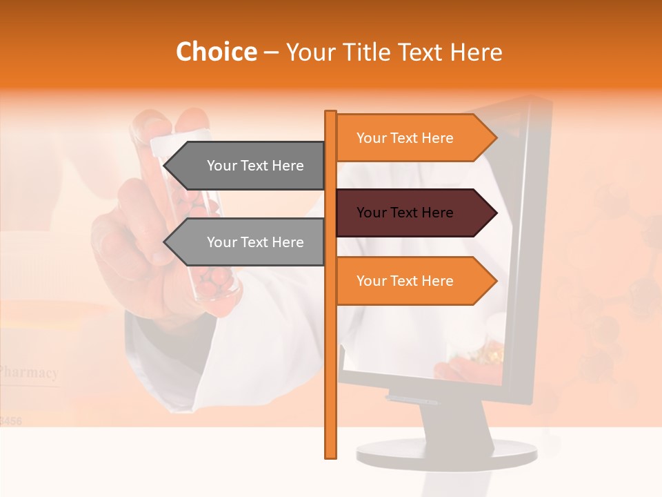 Professional Monitor Prescription PowerPoint Template