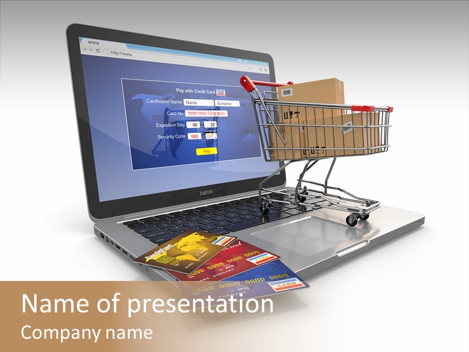 Consumerism Handle Carrying PowerPoint Template