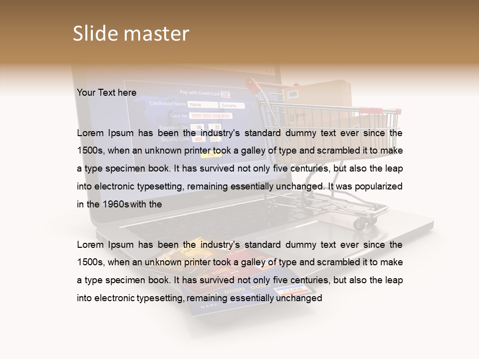 Consumerism Handle Carrying PowerPoint Template