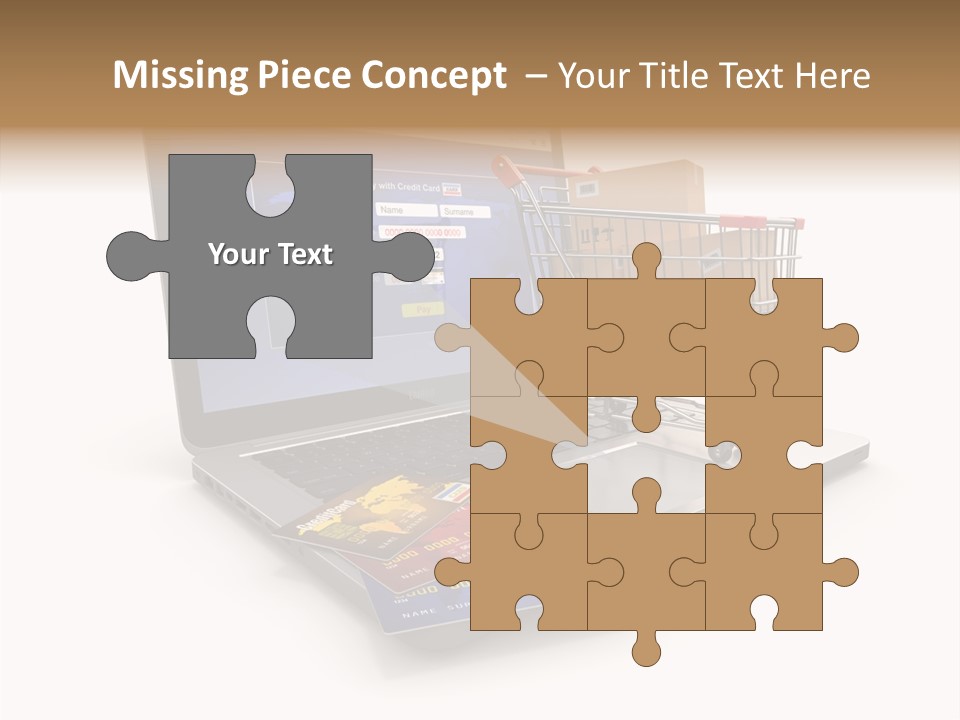 Consumerism Handle Carrying PowerPoint Template