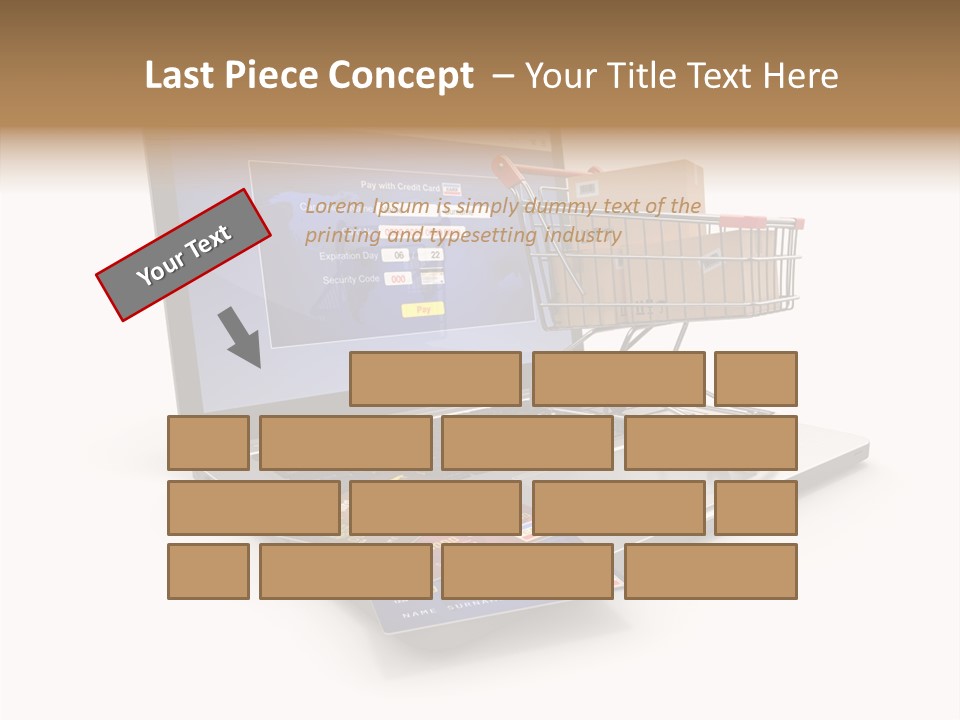 Consumerism Handle Carrying PowerPoint Template
