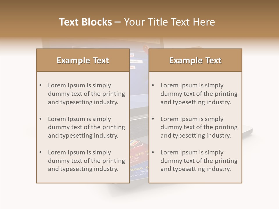 Consumerism Handle Carrying PowerPoint Template