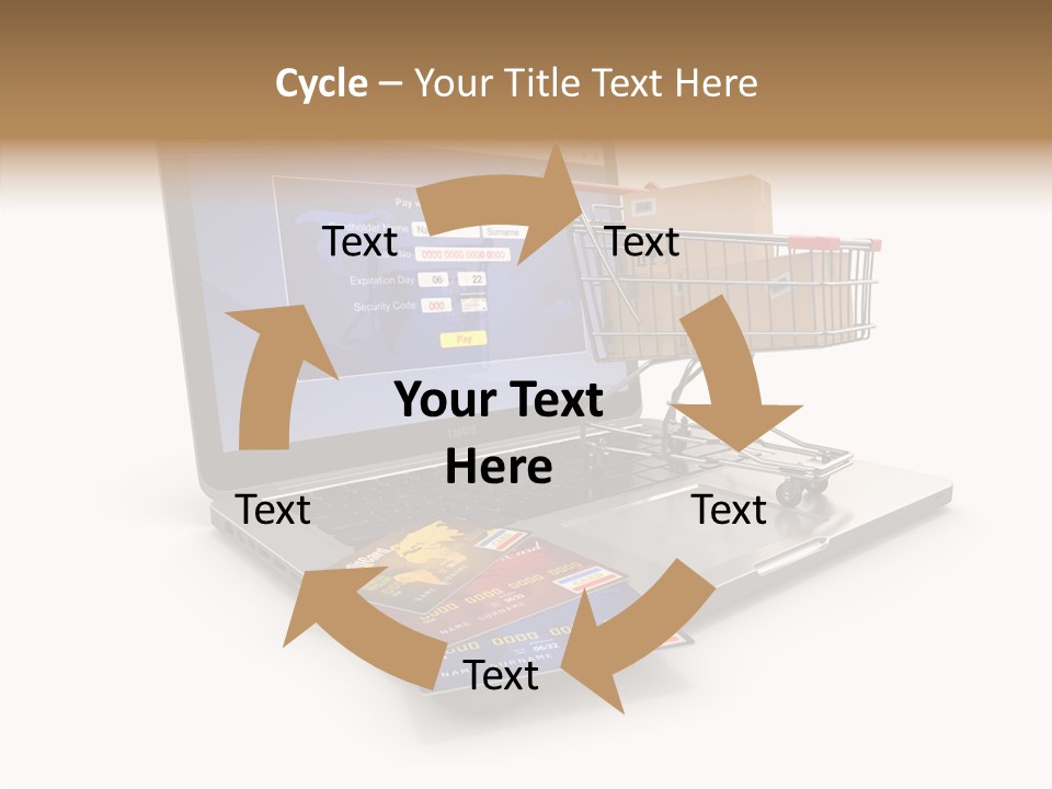 Consumerism Handle Carrying PowerPoint Template
