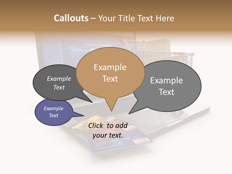 Consumerism Handle Carrying PowerPoint Template