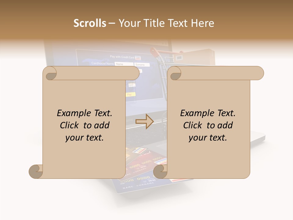 Consumerism Handle Carrying PowerPoint Template
