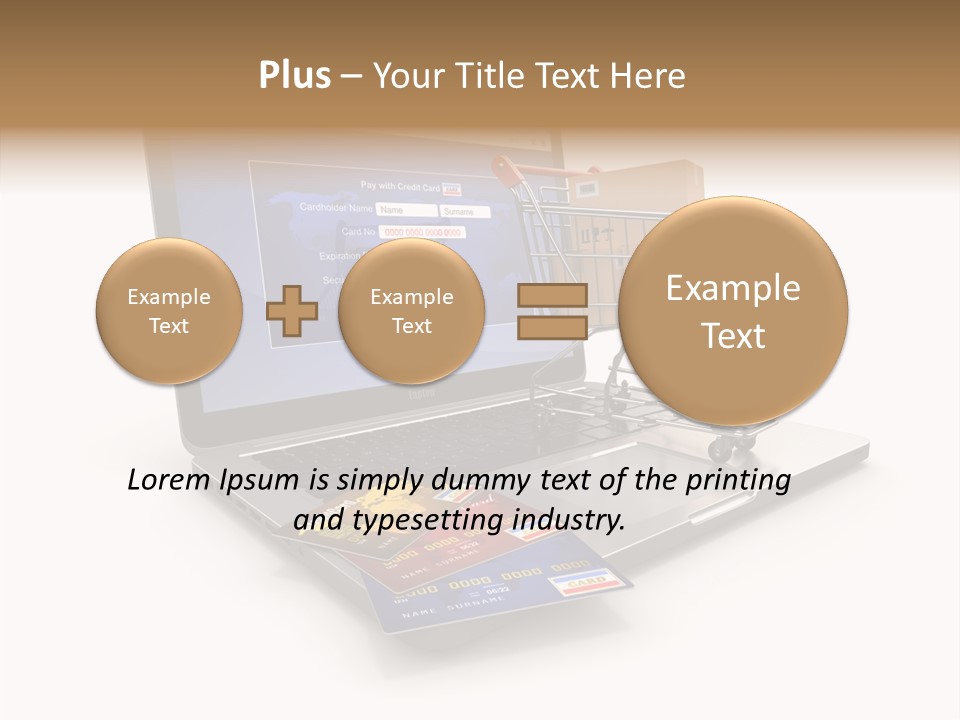 Consumerism Handle Carrying PowerPoint Template
