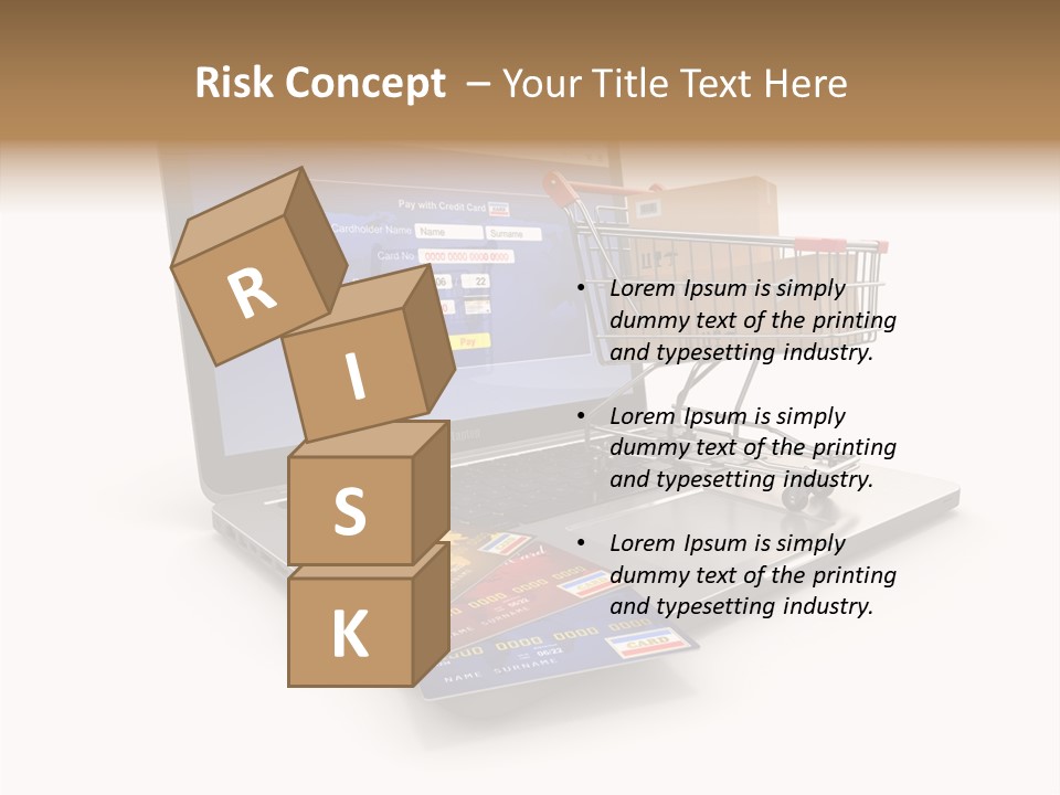 Consumerism Handle Carrying PowerPoint Template