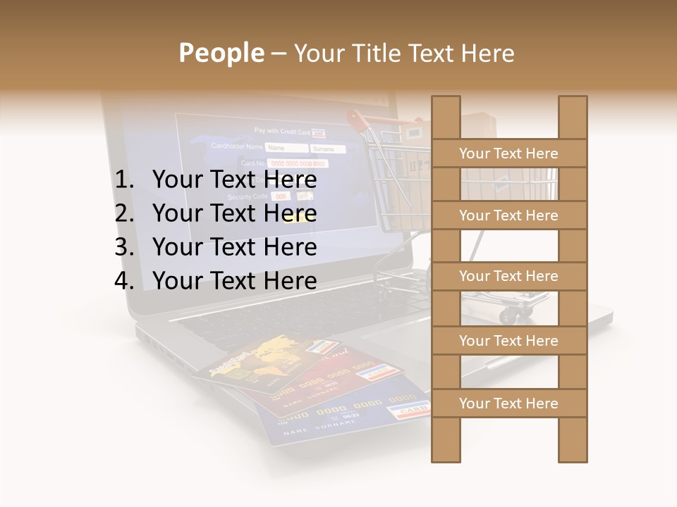 Consumerism Handle Carrying PowerPoint Template