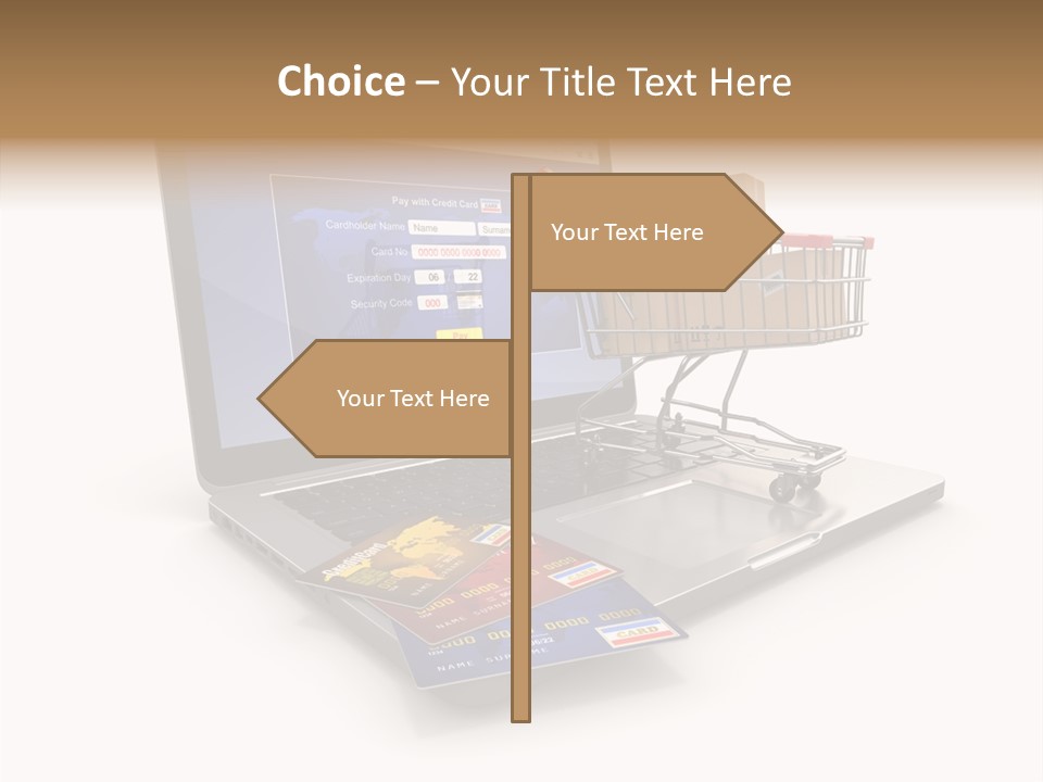 Consumerism Handle Carrying PowerPoint Template