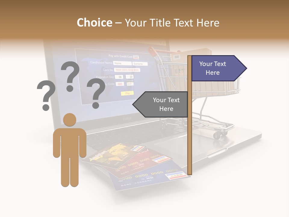 Consumerism Handle Carrying PowerPoint Template