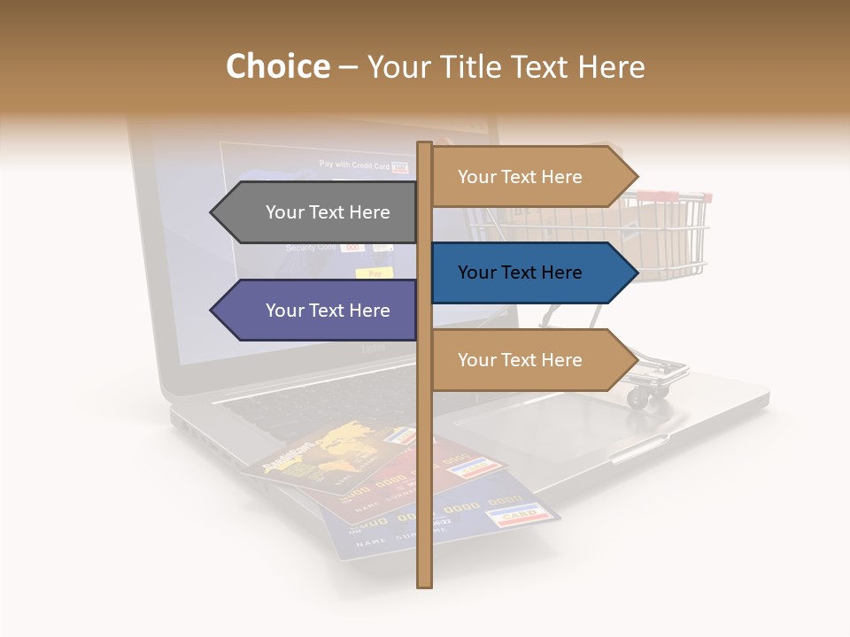 Consumerism Handle Carrying PowerPoint Template