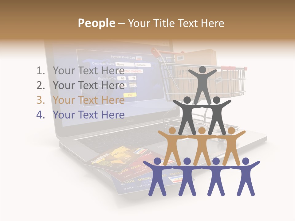 Consumerism Handle Carrying PowerPoint Template