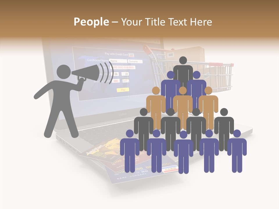 Consumerism Handle Carrying PowerPoint Template